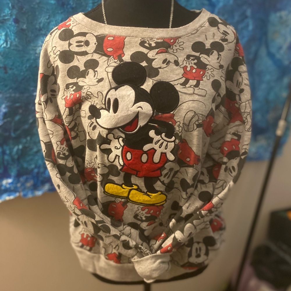 Grey Mickey Mouse sweater